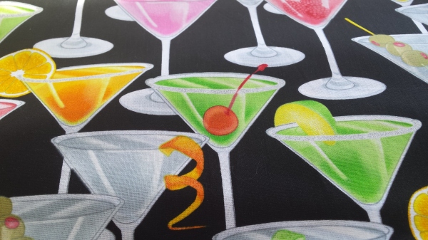 Timeless Treasures Cocktail Print Quilting Fabric
